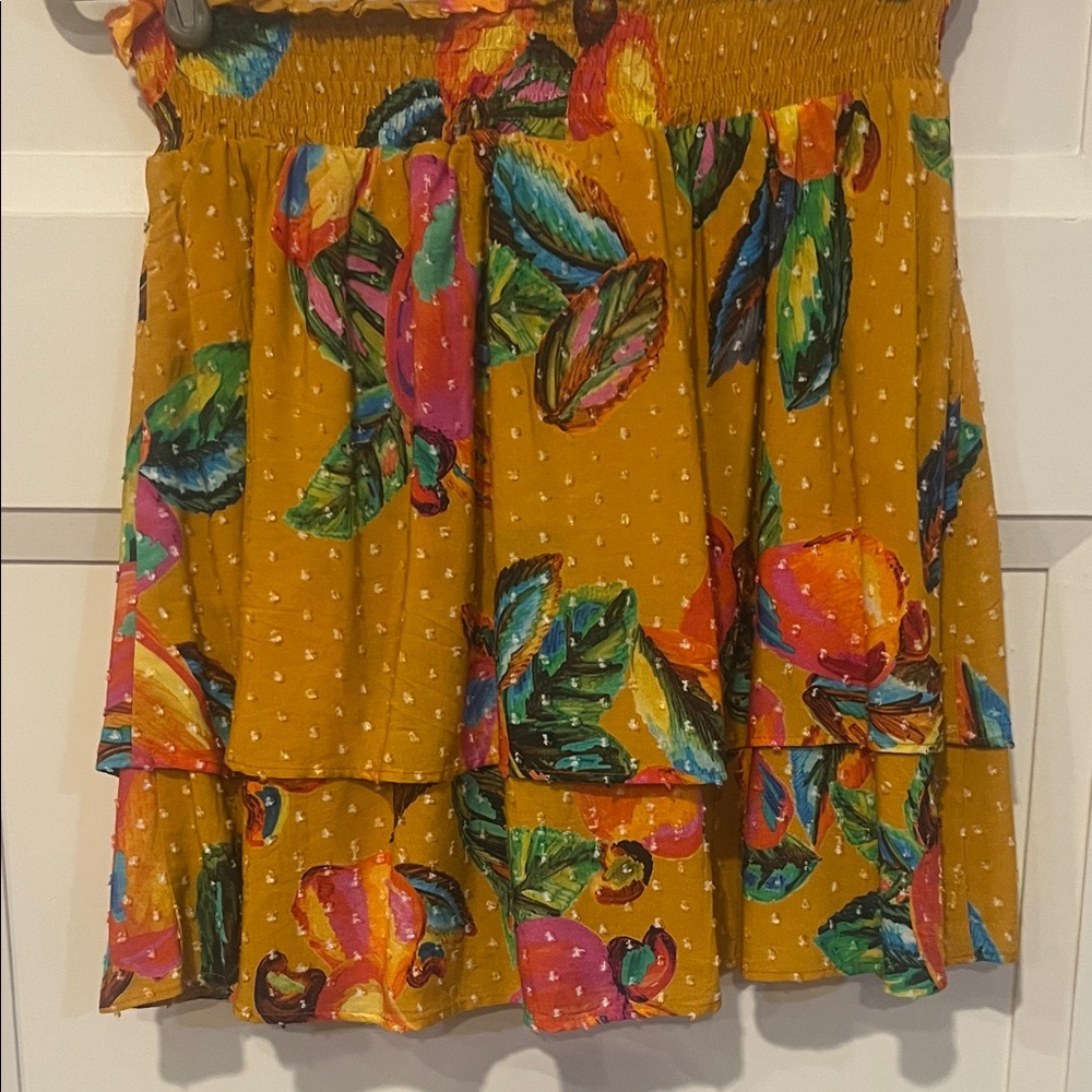 FARM Rio Multicolor Floral Mini Skirt